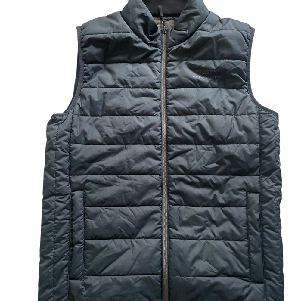 Aston Martin by Hackett Men’s Quilted Vest – Navy Blue – Size M